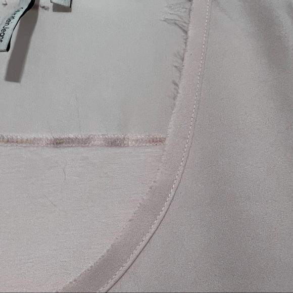 NWT Calvin Klein jeans pink and gray top. High low Size Medium - Picture 5 of 9